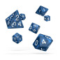 Oakie Doakie Dice Dados RPG-Set Marble - Azul (7) Oakie Doakie Dice Dados RPG-Set Marble - Azul (7)