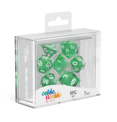 Oakie Doakie Dice Dados RPG-Set Speckled - Verde (7)