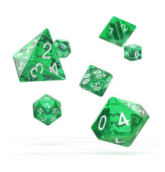Oakie Doakie Dice Dados RPG-Set Speckled - Verde (7)