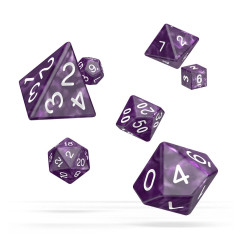Oakie Doakie Dice Dados RPG-Set Marble - Púrpura (7)