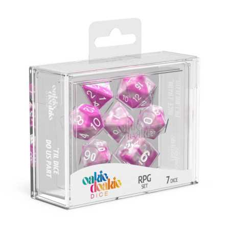Oakie Doakie Dice Dados RPG-Set Gemidice - Magnolia (7)