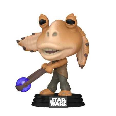 Star Wars: Episodio I - La amenaza fantasma Anniversary POP! Vinyl Figura Jar Jar Binks w/ Booma Balls