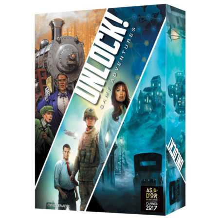 Asmodee Unlock! Game Adventures - Mysterium, Ticket To Ride, Pandemia