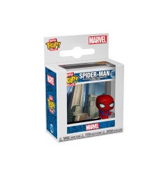 Spider-Man Figura Bitty POP! Deluxe Vinyl Spider-Man(Cityscape) 2,5 cm