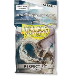Dragon Shield Standard Perfect Fit Sleeves - Clear/Clear (100)