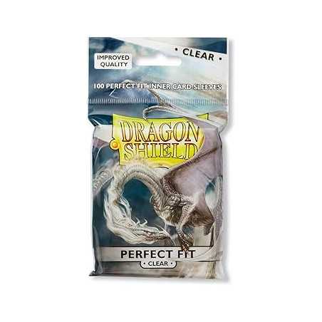 Dragon Shield Standard Perfect Fit Sleeves - Clear/Clear (100)