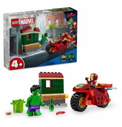 Lego 76287 Iron Man con Moto y Hulk