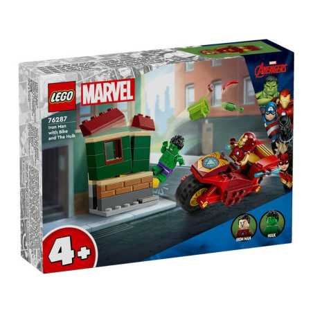 Lego 76287 Iron Man con Moto y Hulk