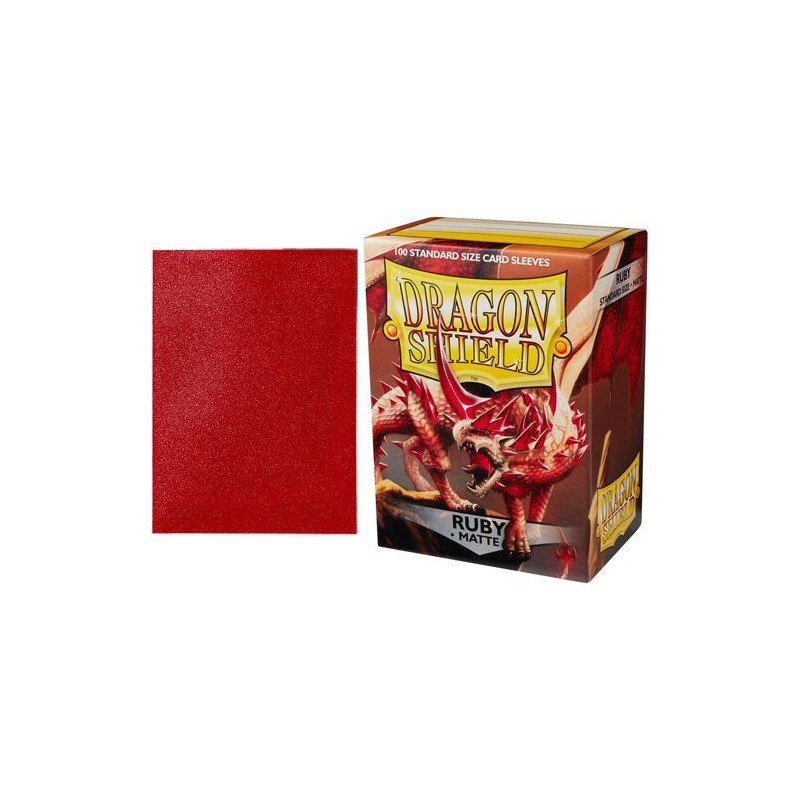 Dragon Shield Standard Sleeves Matte Ruby (100 Sleeves)