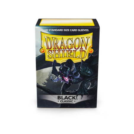 Fundas Dragon Shield Negro Clásico (100 fundas)