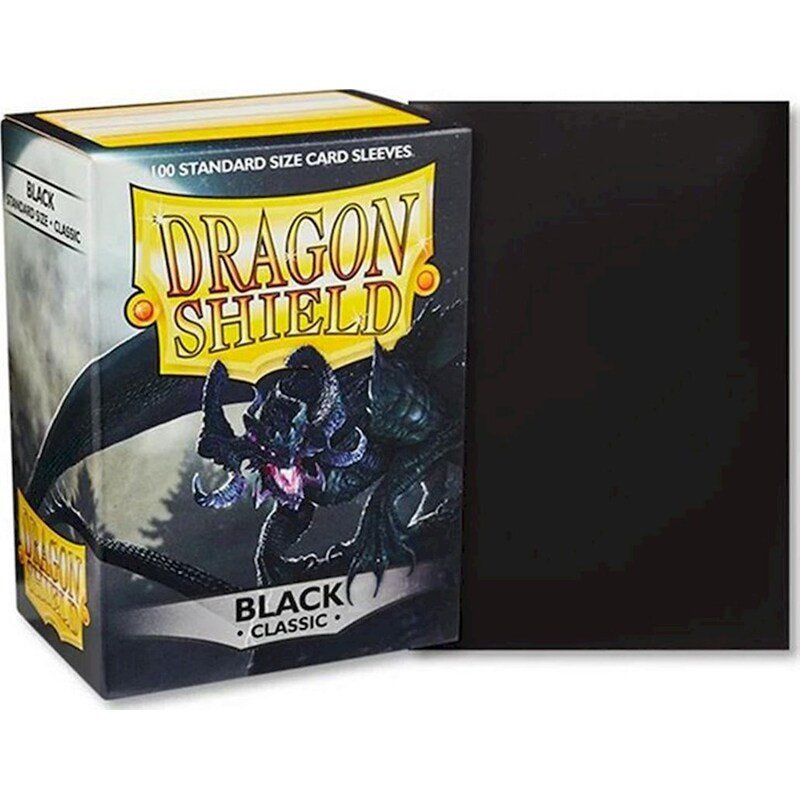 Fundas Dragon Shield Negro Clásico (100 fundas)