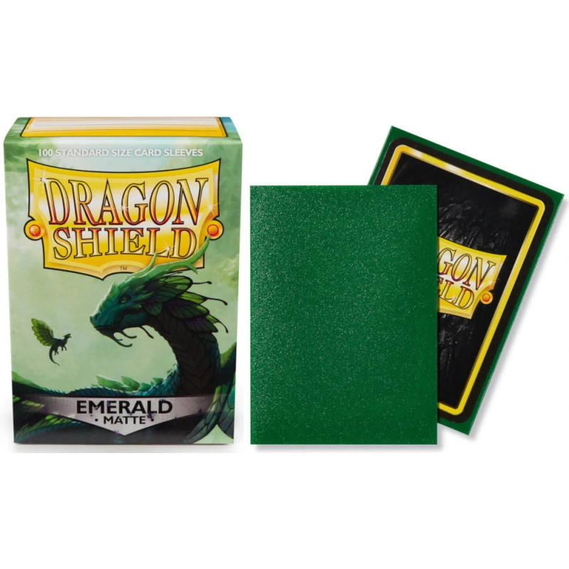Fundas Dragon Shield Standard Matte Emerald (100 fundas) Fundas Dragon Shield Standard Matte Emerald (100 fundas)