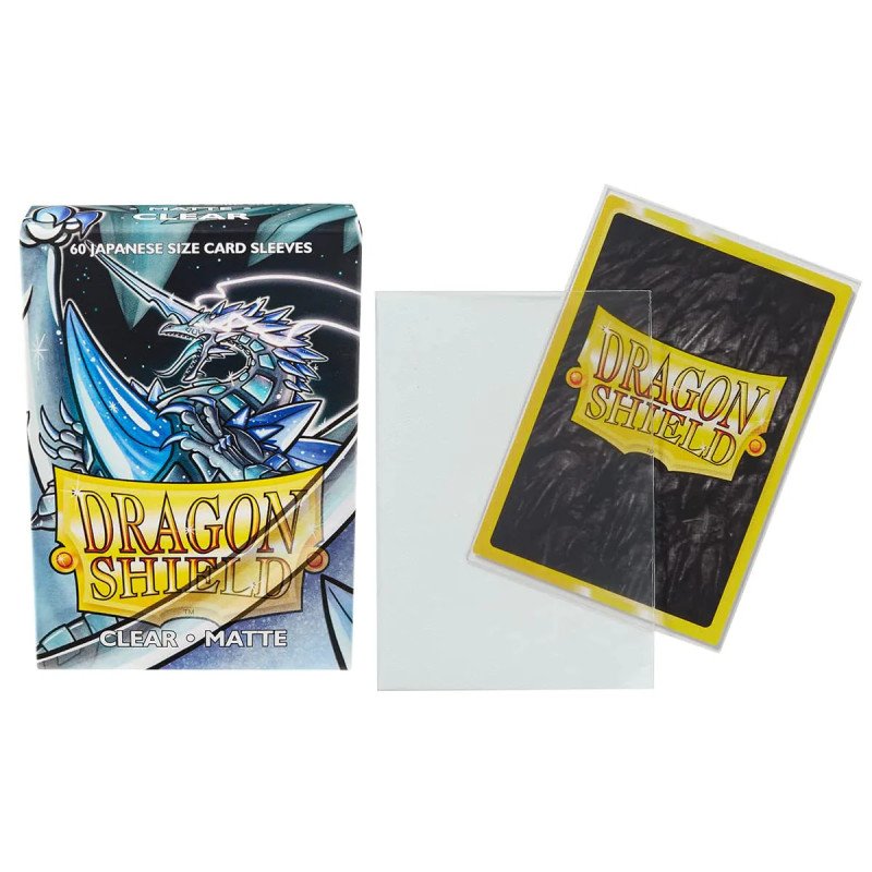 Dragon Shield Japanese Size Sleeves Clear Matte (60 Sleeves)