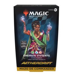 [ESPAÑOL] Magic The Gathering: Aetherdrift Mazo Commander Energía Viviente