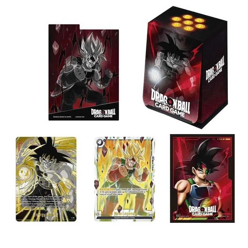 DBS Fusion World Official Card Case and Card Sleeves Set 01 Bardock DBS Fusion World Official Card Case and Card Sleeves Set 01 Bardock
