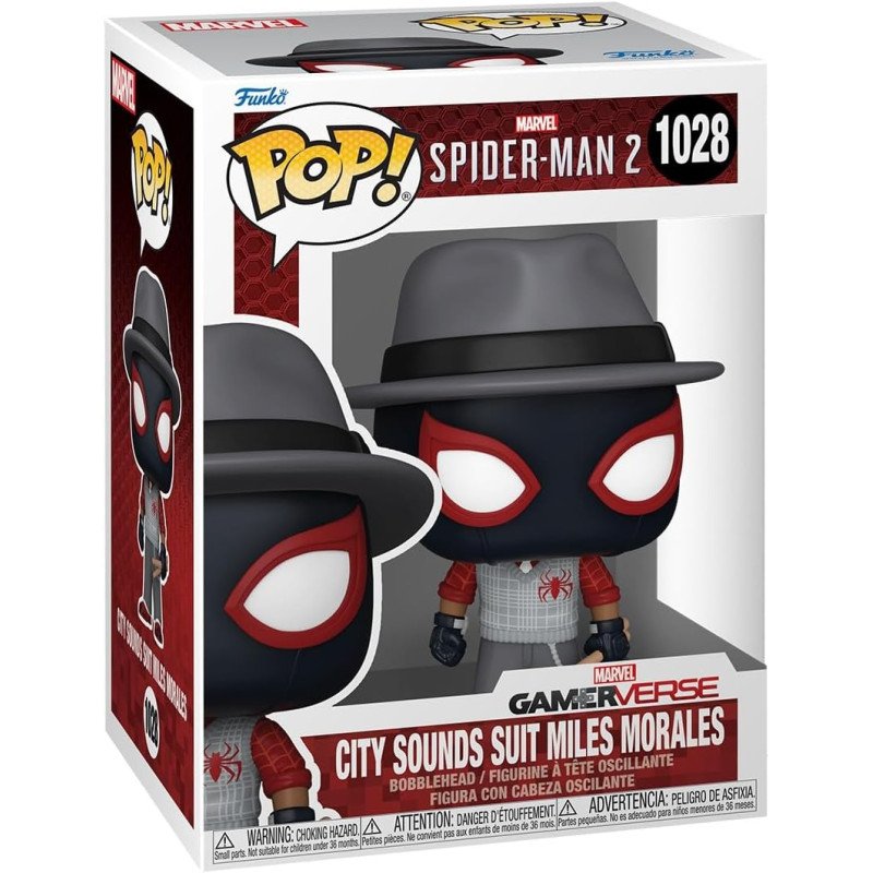 Spiderman 2 POP! Games Vinyl Figurine City Sounds Miles 1028 Spiderman 2 POP! Games Vinyl Figurine City Sounds Miles 1028