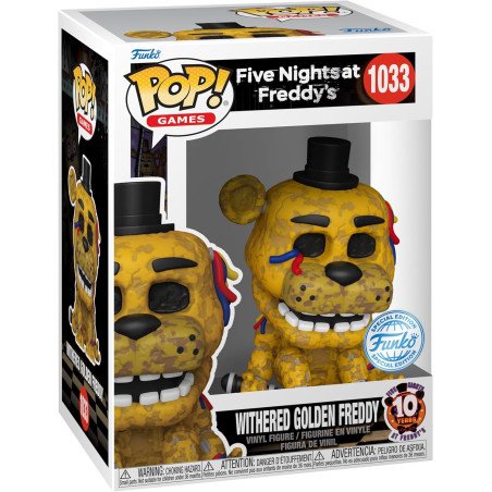 Five Nights at Freddy's POP! Games Vinyl Figura Withered Gldn Frdy 1033