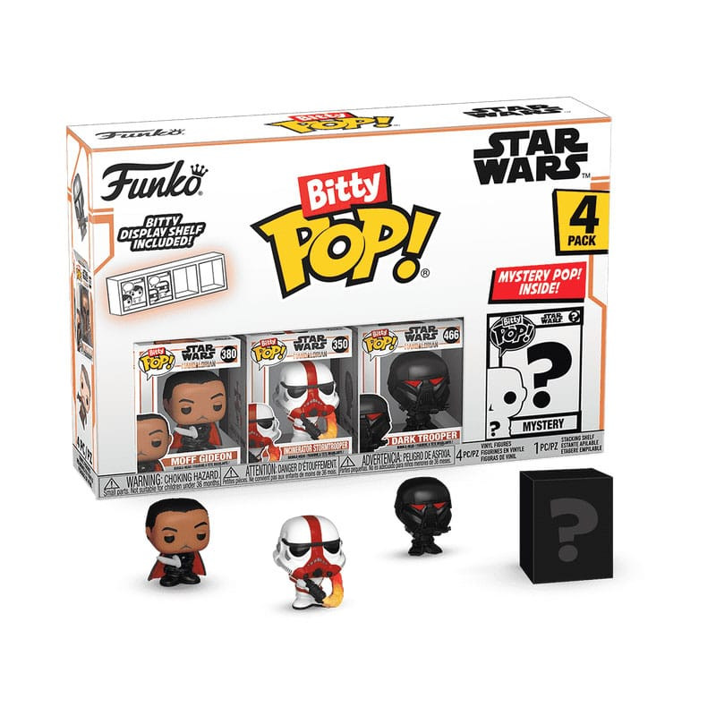 Star Wars: Mandalorian Pack de 4 Figuras Bitty POP! Vinyl Moff Gideon 2,5 cm Star Wars: Mandalorian Pack de 4 Figuras Bitty POP! Vinyl Moff Gideon 2,5 cm