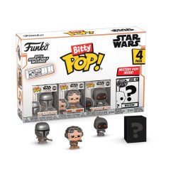 Star Wars: Mandalorian Pack de 4 Figuras Bitty POP! Vinyl Mandalorian 2,5 cm