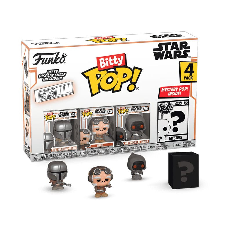 Star Wars: Mandalorian Pack de 4 Figuras Bitty POP! Vinyl Mandalorian 2,5 cm Star Wars: Mandalorian Pack de 4 Figuras Bitty POP! Vinyl Mandalorian 2,5 cm