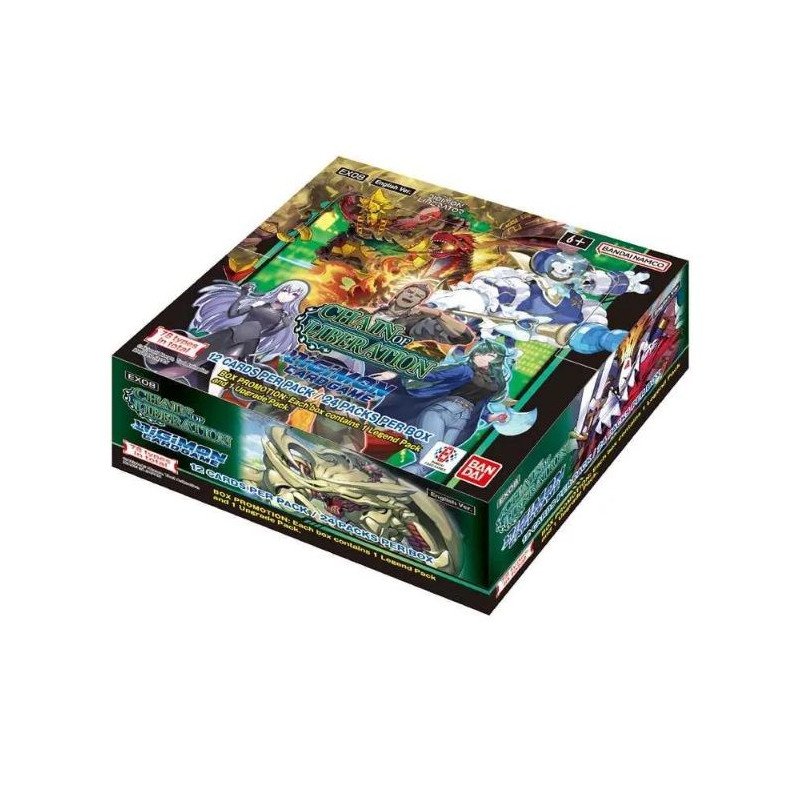 [ENGLISH] Digimon Card Game EX08 Extra Booster 8 Chain of Liberation Booster Box