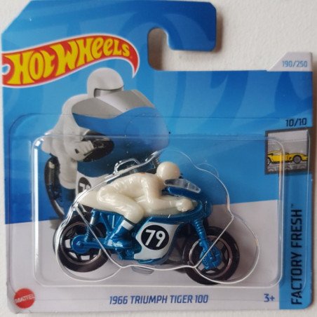 Hot Wheels 1966 Triumph Tiger 100 (Factory Fresh) nº 190 HTD43 serie 10/10