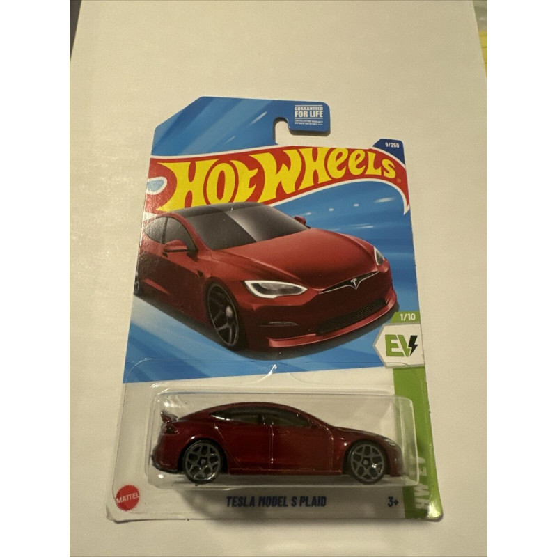 Hot Wheels Tesla Model S Plaid (HW EV) nº 9 HYW86 serie 1/10 Hot Wheels Tesla Model S Plaid (HW EV) nº 9 HYW86 serie 1/10