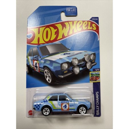 Hot Wheels ’70 Ford Escort RS1600 (Rally Champs) nº 244 HCV30 serie 5/5