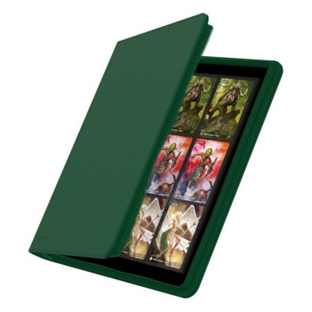 Ultimate Guard Zipfolio 480 - 24-Pocket XenoSkin (Quadrow) - Verde