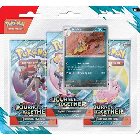 Pokemon TCG: Scarlet & Violet 9 – Journey Together 3-Pack Blister