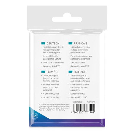 Ultimate Guard Precise-Fit Sleeves Card Sleeves Standard Size Transparent (100)