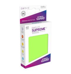 Ultimate Guard Supreme UX Sleeves Fundas de Cartas Tamaño Japonés Verde Claro (60)