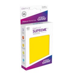 Ultimate Guard Supreme UX Sleeves Fundas de Cartas Tamaño Japonés Amarillo (60)