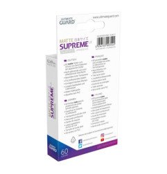 Ultimate Guard Supreme UX Sleeves Fundas de Cartas Tamaño Japonés Gris Oscuro Mate (60)