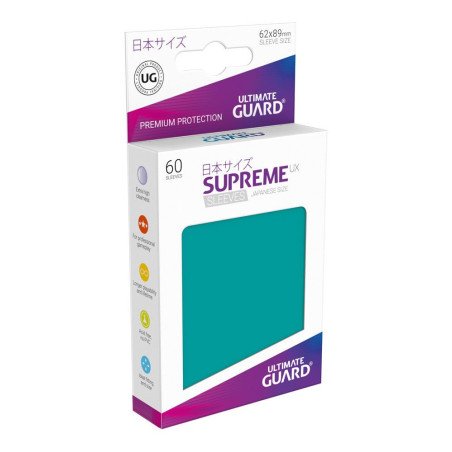 Ultimate Guard Supreme UX Sleeves Fundas de Cartas Tamaño Japonés Gasolina Azul (60)