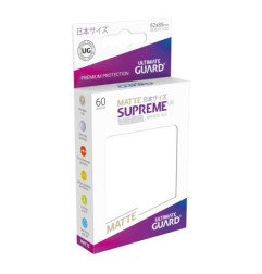 Ultimate Guard Supreme UX Sleeves Fundas de Cartas Tamaño Japonés Blanco Mate (60)