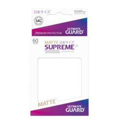 Ultimate Guard Supreme UX Sleeves Fundas de Cartas Tamaño Japonés Blanco Mate (60)