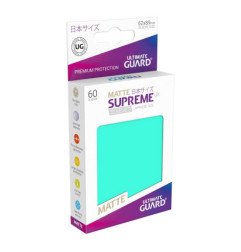 Ultimate Guard Supreme UX Sleeves Fundas de Cartas Tamaño Japonés Turquesa Mate (60)