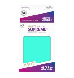 Ultimate Guard Supreme UX Sleeves Fundas de Cartas Tamaño Japonés Turquesa Mate (60)