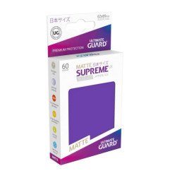 Ultimate Guard Supreme UX Sleeves Fundas de Cartas Tamaño Japonés Violeta Mate (60)