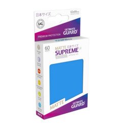 Ultimate Guard Supreme UX Sleeves Fundas de Cartas Tamaño Japonés Azul Real Mate (60)