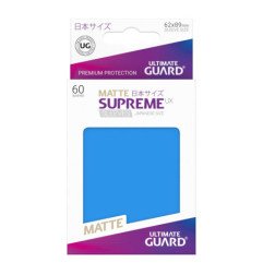 Ultimate Guard Supreme UX Sleeves Fundas de Cartas Tamaño Japonés Azul Real Mate (60)