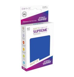 Ultimate Guard Supreme UX Sleeves Fundas de Cartas Tamaño Japonés Azul Mate (60)