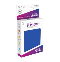 Ultimate Guard Supreme UX Sleeves Fundas de Cartas Tamaño Japonés Azul (60)