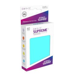 Ultimate Guard Supreme UX Sleeves Fundas de Cartas Tamaño Japonés Aguamarina (60)