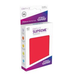 Ultimate Guard Supreme UX Sleeves Fundas de Cartas Tamaño Japonés Rojo (60)