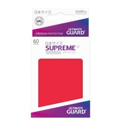 Ultimate Guard Supreme UX Sleeves Fundas de Cartas Tamaño Japonés Rojo (60)