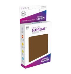 Ultimate Guard Supreme UX Sleeves Fundas de Cartas Tamaño Japonés Marrón (60)