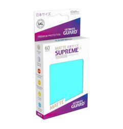 Ultimate Guard Supreme UX Sleeves Fundas de Cartas Tamaño Japonés Aguamarina Mate (60)