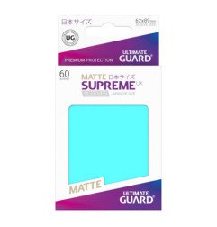 Ultimate Guard Supreme UX Sleeves Fundas de Cartas Tamaño Japonés Aguamarina Mate (60)